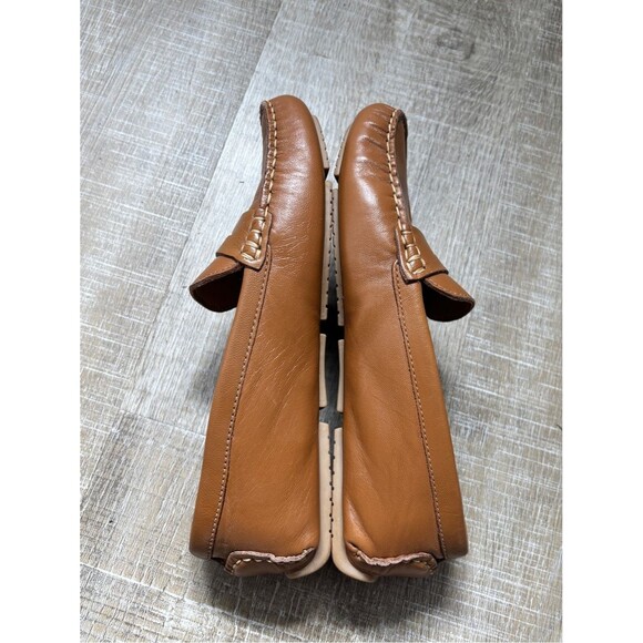 Flag LTD Morgan Leather Penny Loafers Cognac Brown Tan Slip On Shoes Women’s 6.5